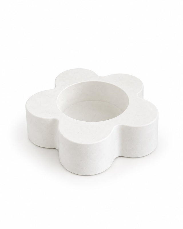 Floral Concrete Tealight Holder