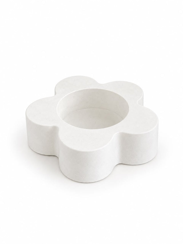 Floral Concrete Tealight Holder