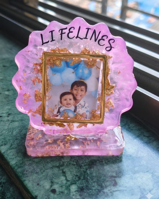 Personalized Resin Desk Photo Frame