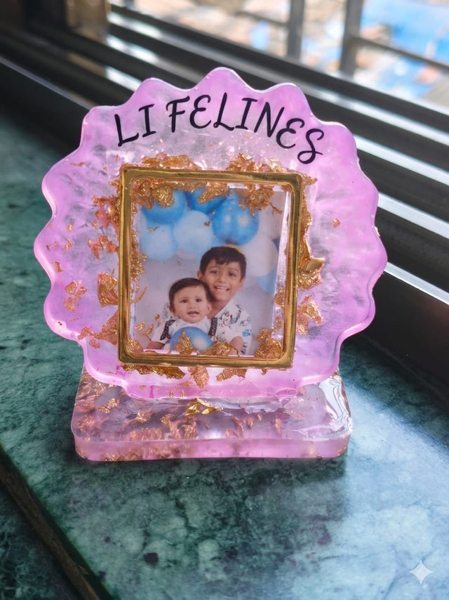 Personalized Resin Desk Photo Frame