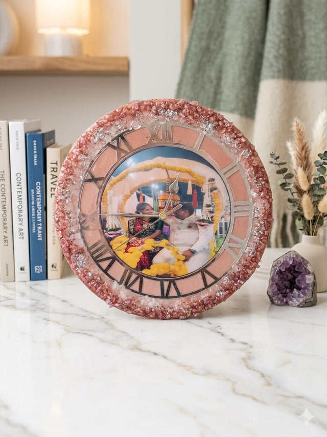 Personalized Resin Photo Wall Clock
